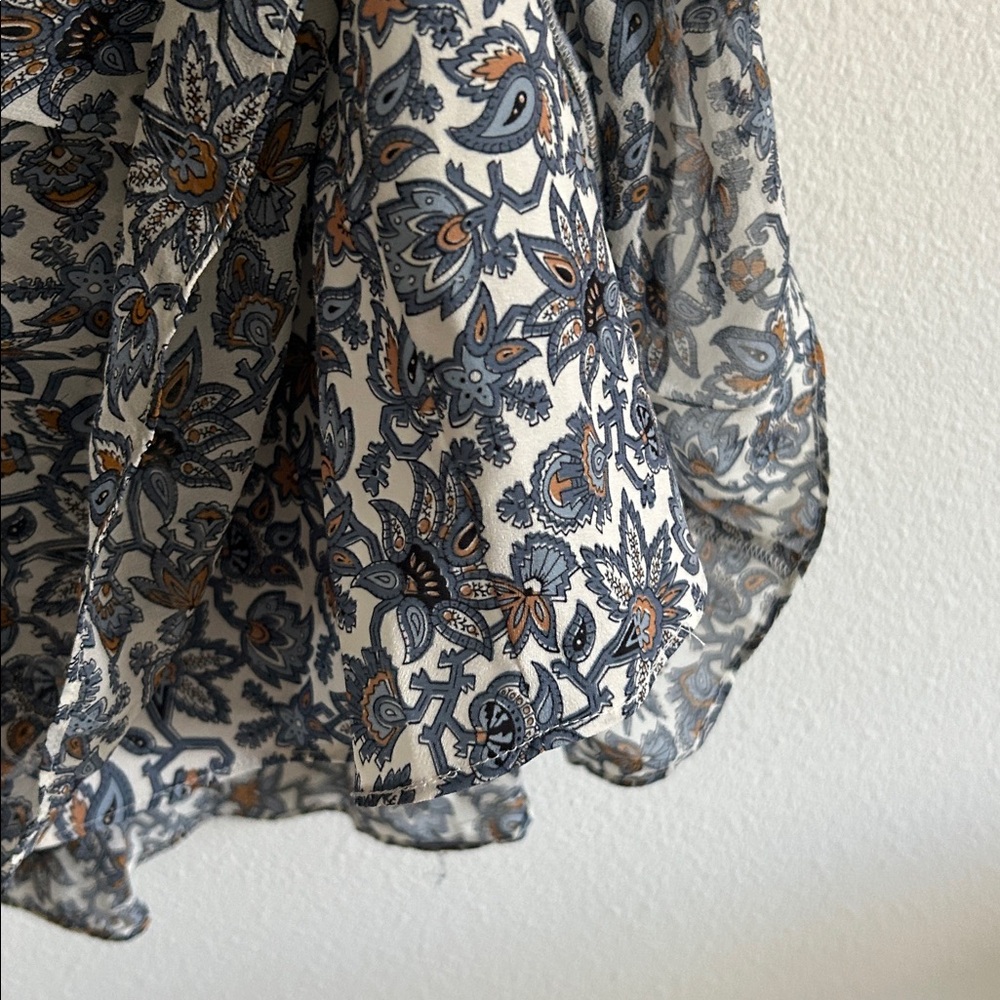 Veronica Beard Savile Dress Floral boho Size 10 Navy - Picture 8 of 12